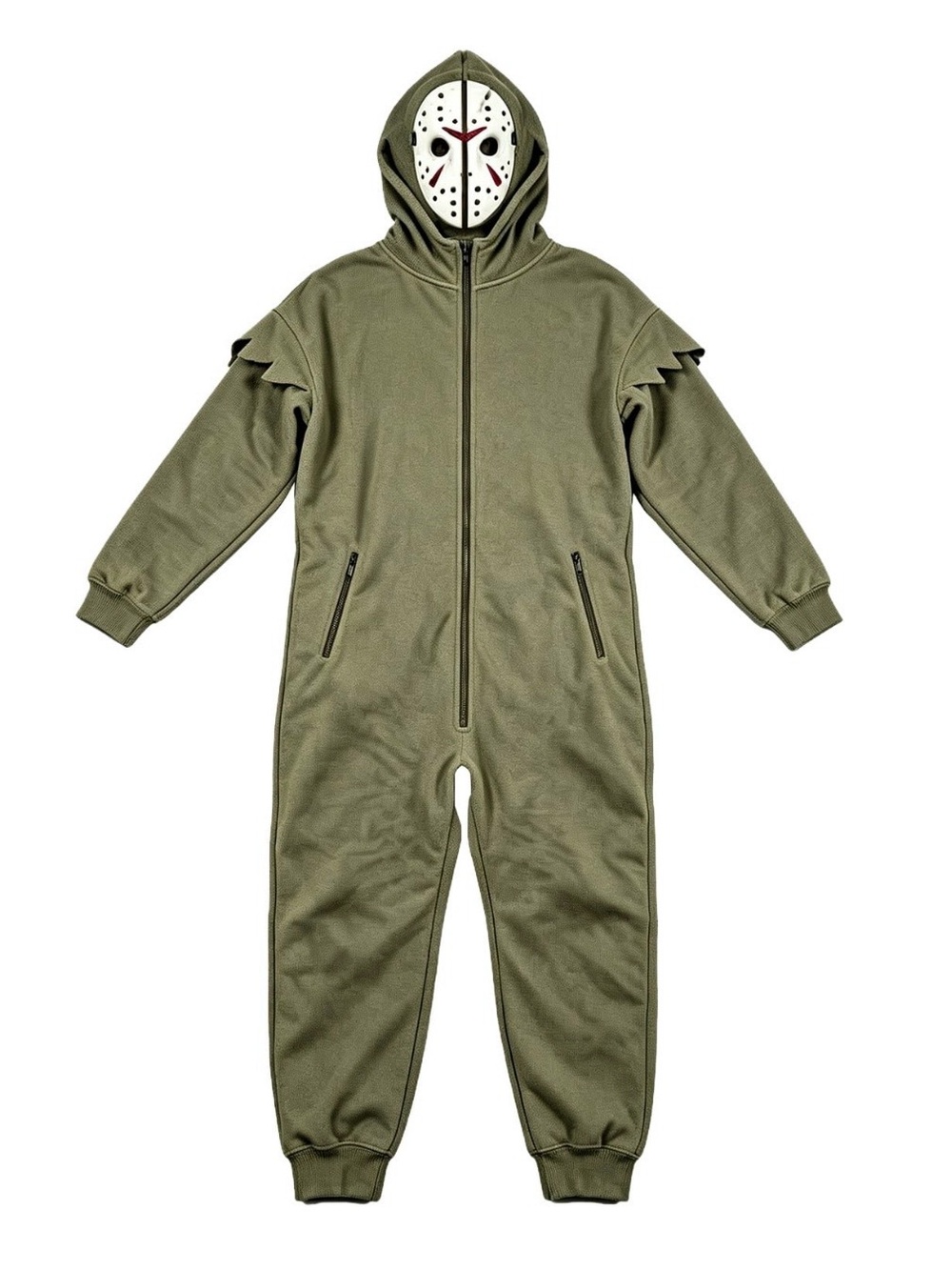 Jason Voorhees adult unisex zip up onesie pj’s or Halloween costume. NWOT - Picture 2 of 15